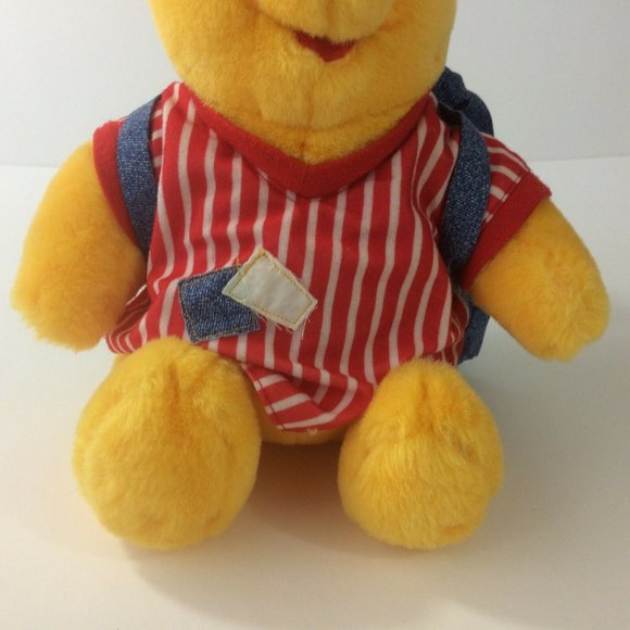 Fisher Price Disney Winnie the Pooh Plush 12" Pajama Fun Sleepover Backpack 1998 - Picture 2 of 11